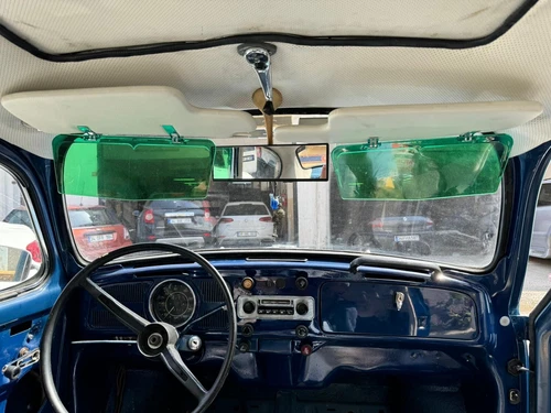 Transparent Sunvisor Sun Protector Extender Add On Vintage Style 2 PCS Green - Picture 1 of 3