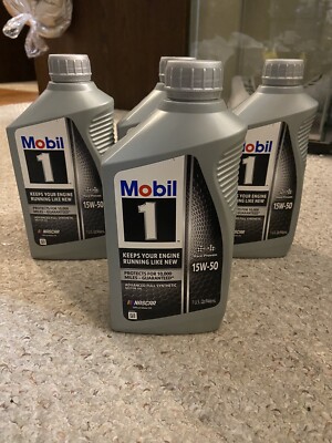 ***NEW*** Mobil 1 Advanced Full Synthetic Motor Oil 15W-50, 1 Quart
