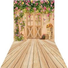 10'x20'CP Wooden Wall Floor Scenic Microfiber Fabric background backdrop BHF1232