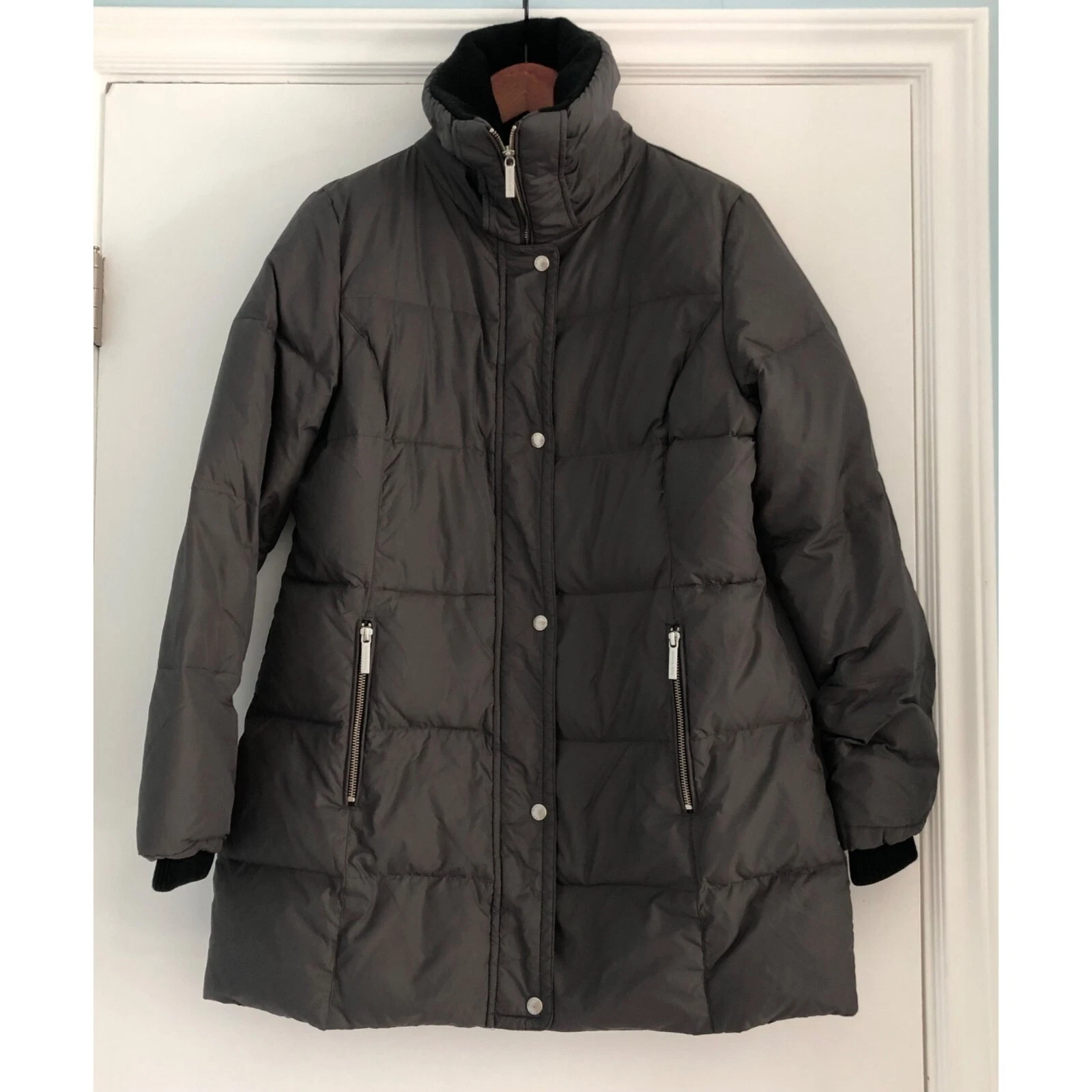 Giubbotto piumino donna Michael Kors taglia media nero invernale comodo