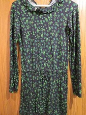 Oscar de la Renta Blue Green Floral Stretch Dress Size 14Y
