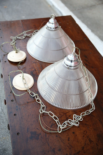 Vintage Mid Century hanging swag lights lamps pool table kitchen ceiling fixture - Picture 6 of 16