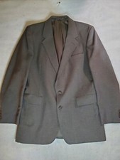 Vintage Levi Strauss Made In USA Brown Business Suit Men's 42L 2 Piece Suit
