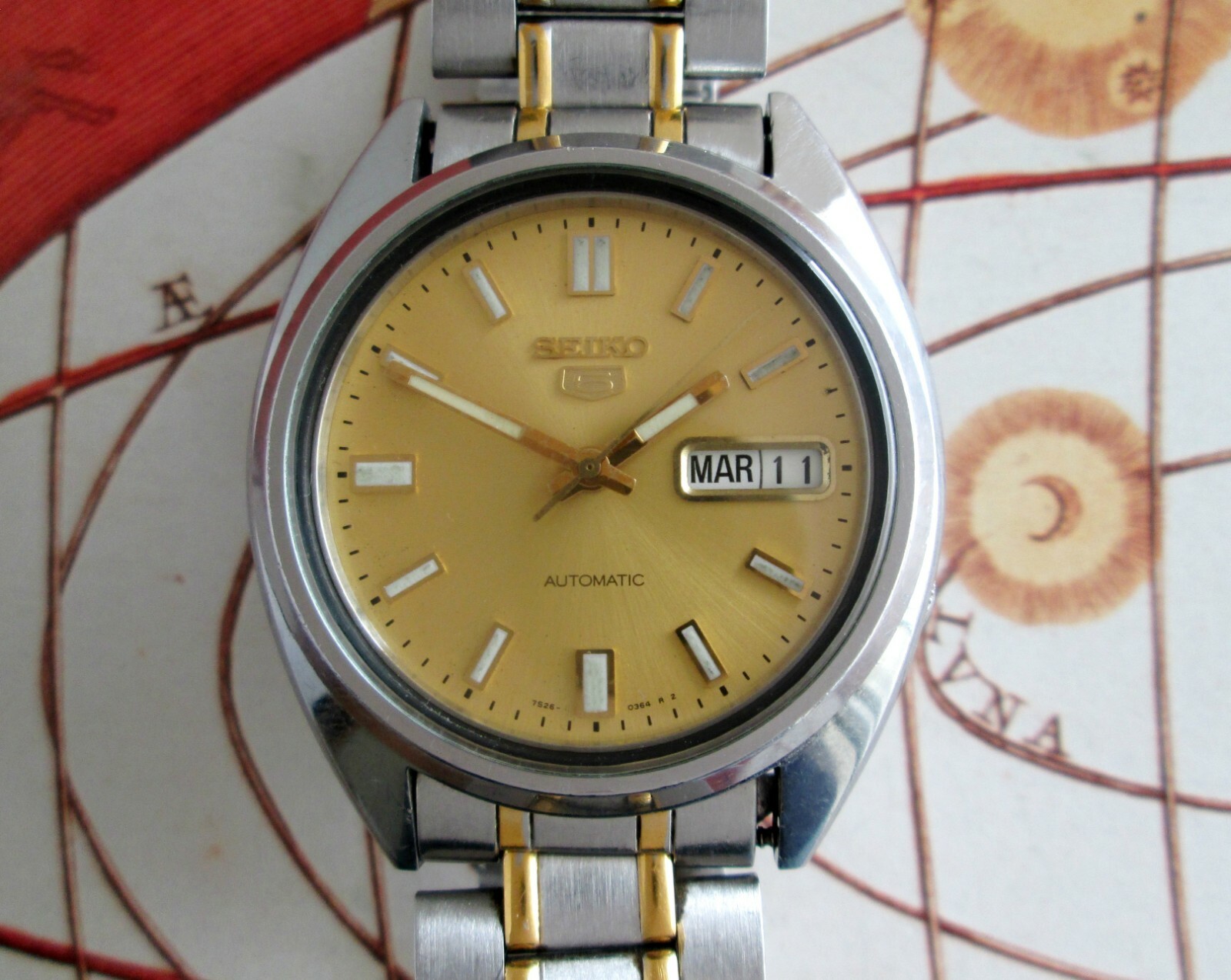 Seiko 5 7S26-3040 Vintage Mechanical Automatic Men's Watch with 7S26A  Caliber | eBay