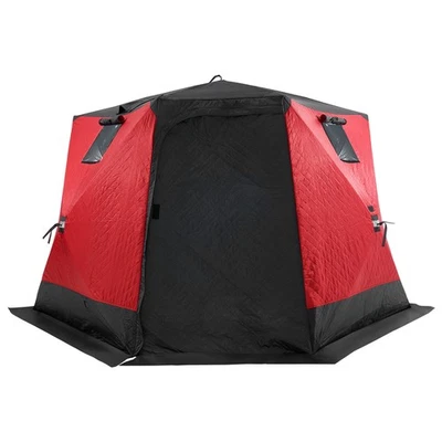 Uimoso Angelzelt für 4-6 Personen, Pop-Up Zelt, 3,3x3,3x2m, ideal für Eisangeln