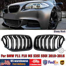 Glossy Black Front Kidney Grille Grill For Bmw F11 F10 M5 535i 550i 2010-2016