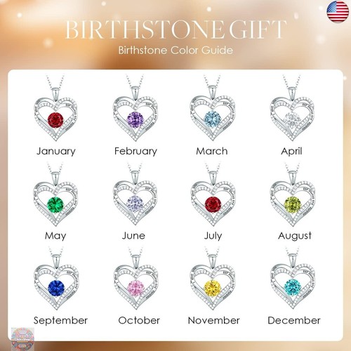 CDE Forever Love Heart Necklaces for Women, Wedding Anniversary, Birthday - Picture 7 of 7