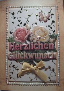1 schöne Grußkarte mit Material von IDEEN MIT HERZ Unikat Handarbeit