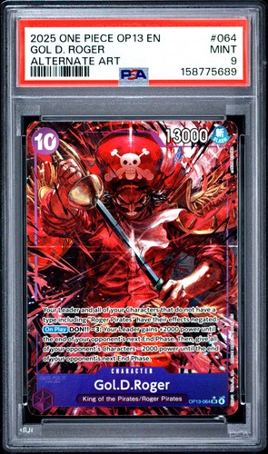 Gol.D.Roger (Alternate Art) graded PSA 9 for sale on eBay