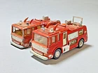 VINTAGE DINKY TOYS MERRYWEATHER MARQUIS FIRE TENDER X2 - USED CONDITION.