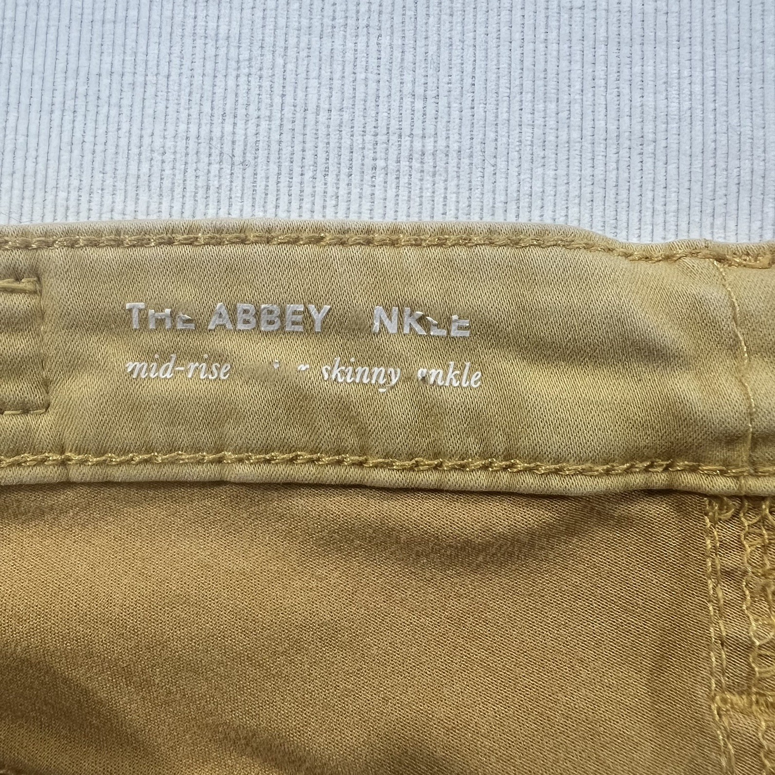 AG Adriano Goldschmied Abbey Ankle Skinny Jeans Womens 24R Gold Stretch thumbnail 8