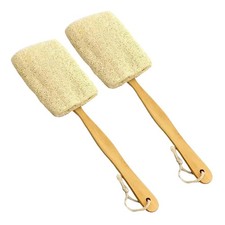 2 Pack Exfoliating Loofah Luffa Loofa Bath Brush on A Stick, Shower Sponge6863
