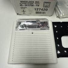 Wheelock AS-2411575W-FW 24VDC WHIT  2-wire Fire Alarm Audible Horn Strobe 127420