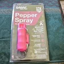 Sabre Maximum Strength Red Pepper Spray w/ UV Marking Dye Key Ring