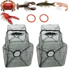 2Pack Crab Trap Bait Lobster Crawfish Shrimp Portable Foldable Net Fishing Traps