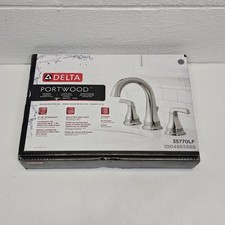 Delta 35770LF Portwood 8 in. Widespread 2-Handle Bathroom Faucet, Chrome Finish