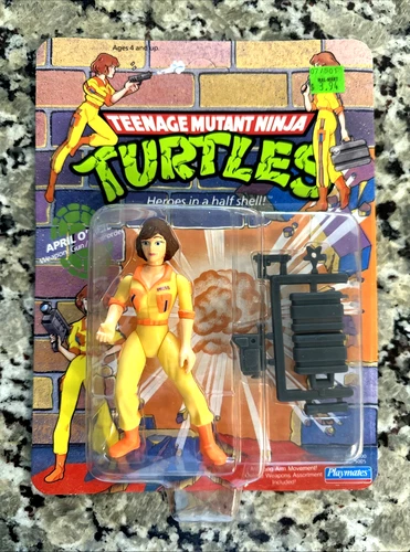 Teenage Mutant Ninja Turtles April O'Neil Action Figure Playmates VTG New Sealed