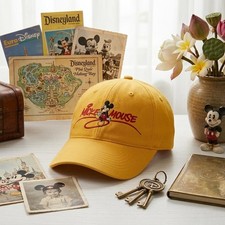 Vintage Mickey Mouse Embroidered Hat Disney Inspired Baseball Cap