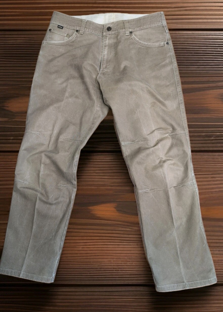 Kuhl Ryder Legendary Vintage Pantina Dye Brown Hiking Jeans 36x32-image