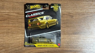 Hot Wheels Premium Modern Classics 0/5 Mercedes Benz 190 E EVO II Chase Gold NEW