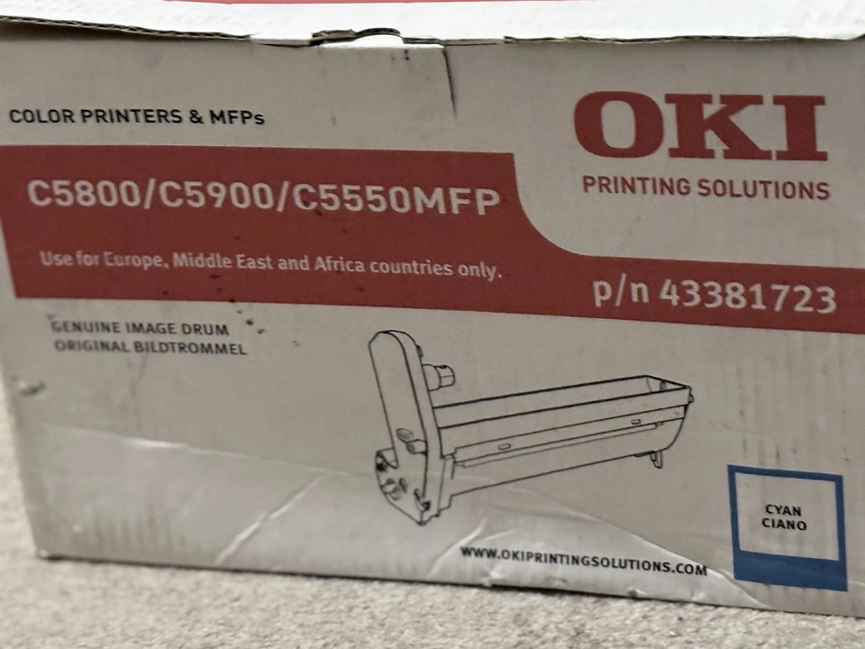 OKI Printer Toner Cartridge – Cyan – For C5800 / C5900 / C5500 MFP - Image 2 of 4