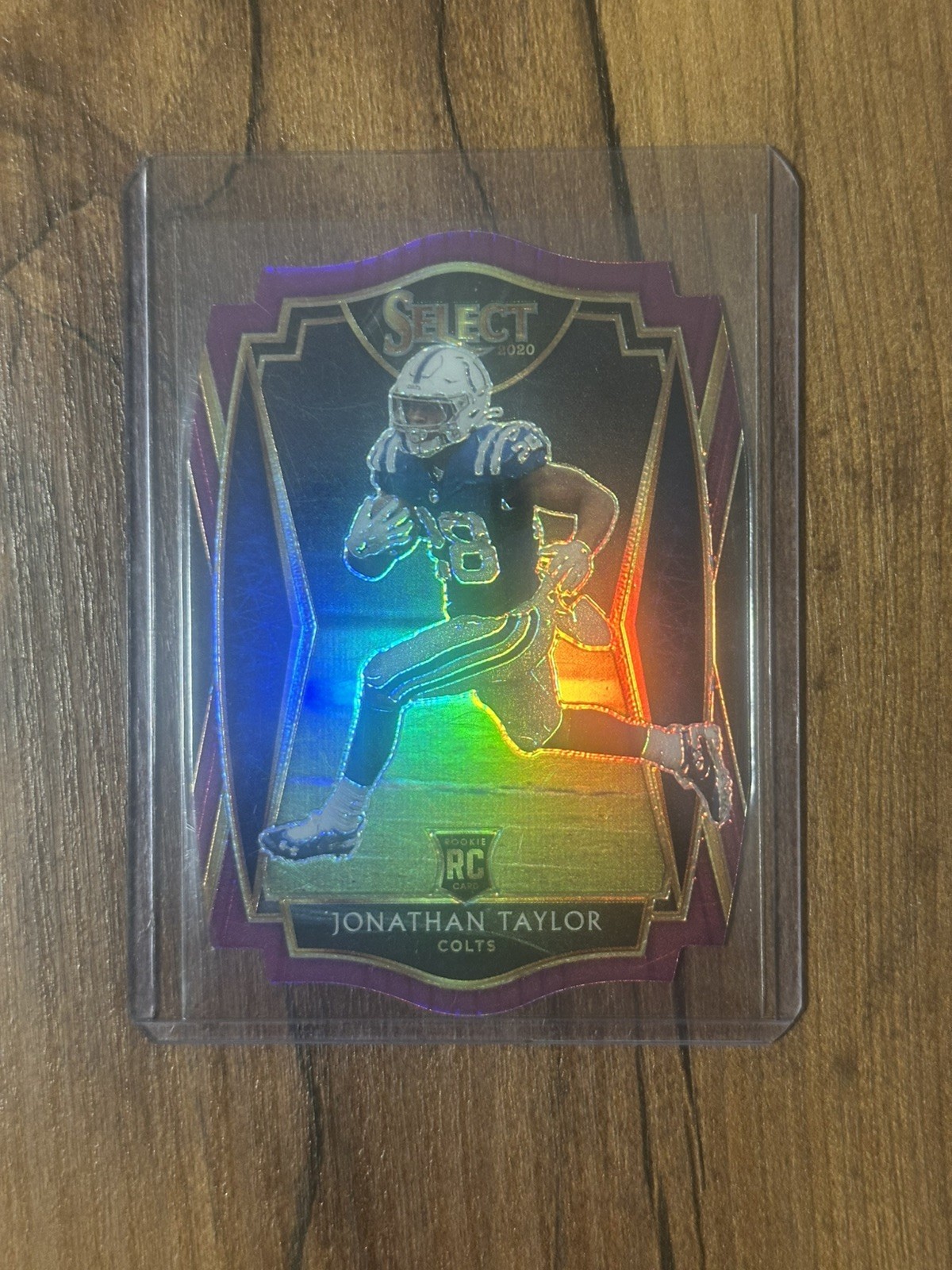 2020 Panini Select Premier Level Jonathan Taylor Rookie Purple Die Cut Colts 🔥