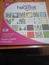 Heartfelt Creations festive Holly collection HCDP1-280 24 page Scrapbook