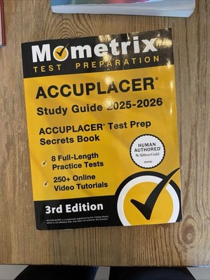Accuplacer Study Guide 2025-2026 - 8 Full-Length Practice Tests