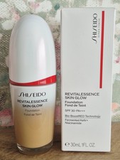 Shiseido Revitalessence Skin Glow Foundation SPF30 Bio-Boost 420 Bronze New