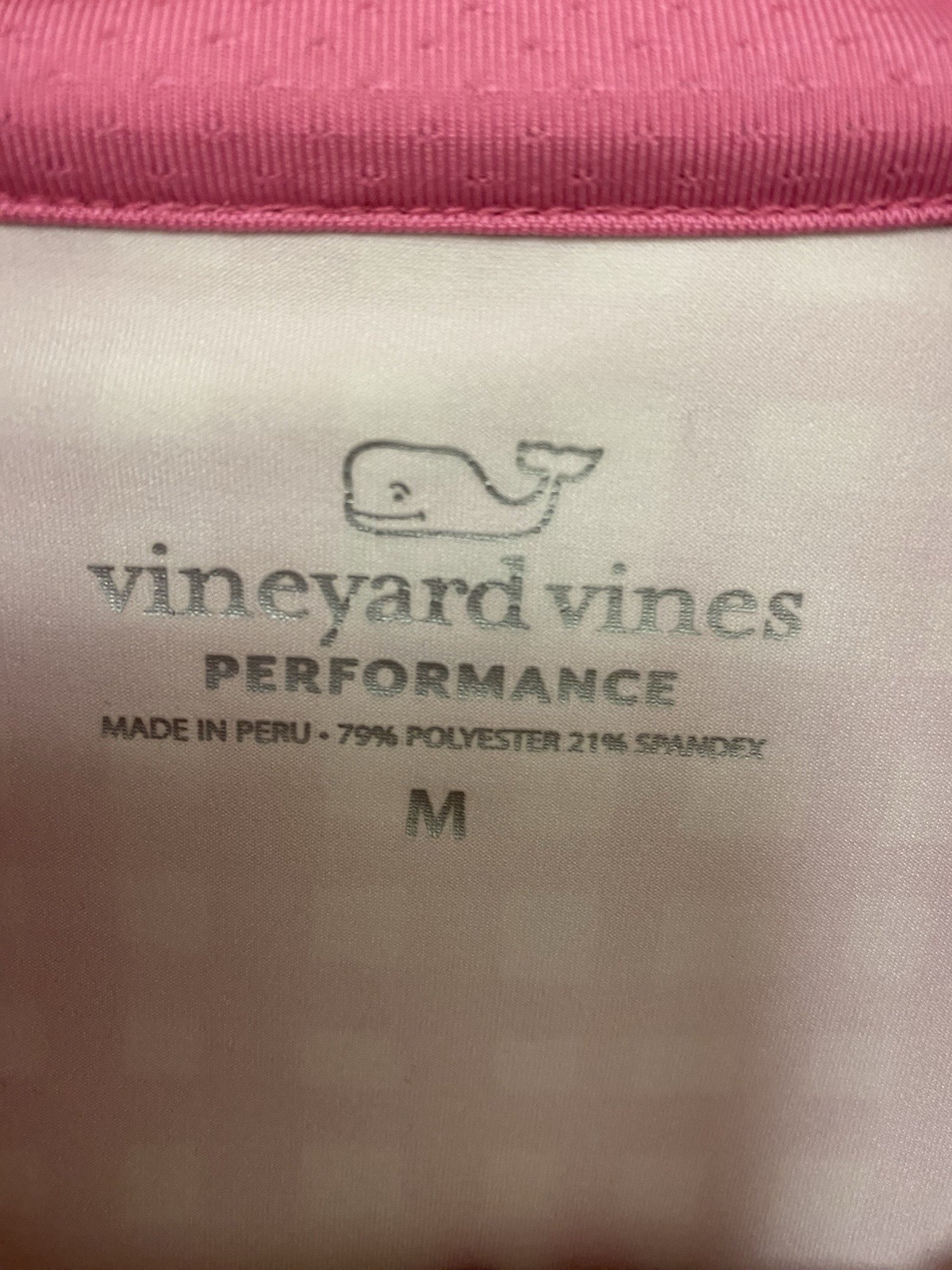 VINEYARD VINES Performance Gingham Pink golf Tenn… - image 3