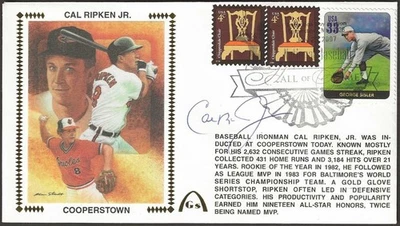 Cal Ripken Jr PSA Signed Hall Of Fame HOF Gateway Stamp Cachet Baltimore Orioles - Image 1 of 4