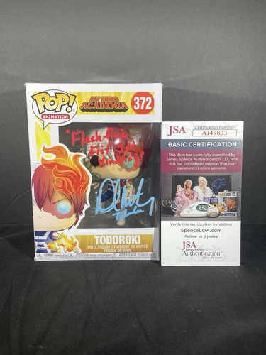 My Hero Academia Signed Autographed Quoted Shoto Todoroki Funko Pop JSA COA
