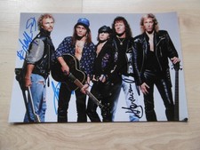 Scorpions Band signed 8x12 inch photo autographs
