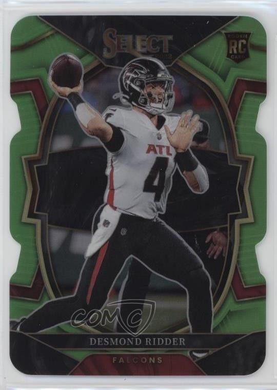 2022 Select Concourse Neon Green Prizm Die-Cut /299 Desmond Ridder Rookie RC o8g