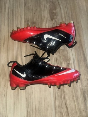 Nike Zoom Vapor Carbon Fly TD Football Cleats Black/Red Size 11.5