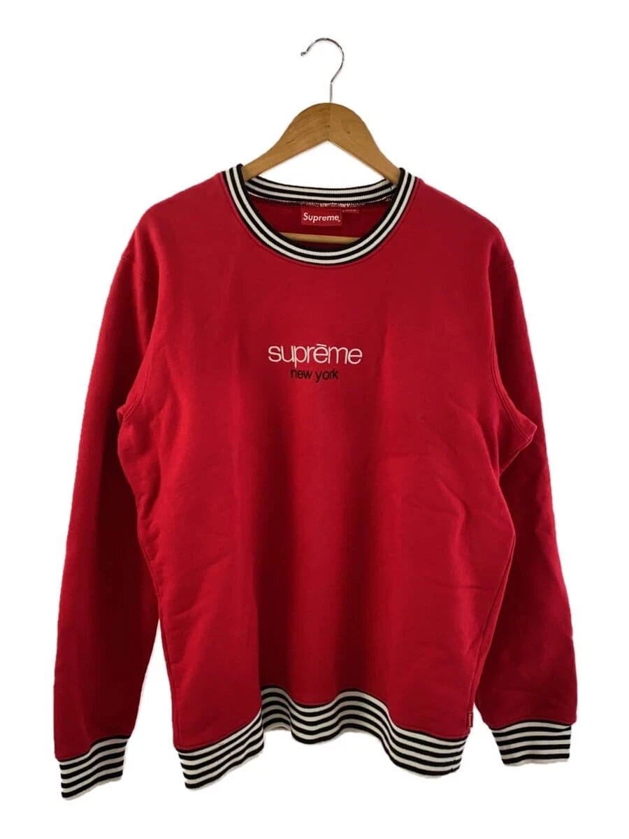 Sweat col rond rouge logo Supreme Classic L occasion