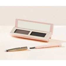 NEW Rare Beauty by Selena Gomez Black Shape & Fill Duo Eyebrow Powder Brush Set