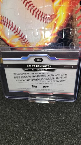 2025 Topps Chrome UFC Colby Covington # 154 Blue Wave 54/75 - Picture 2 of 2