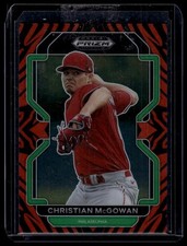 2022 Panini Prizm Draft Picks #PDP219 Christian McGowan Tiger Stripes #/99