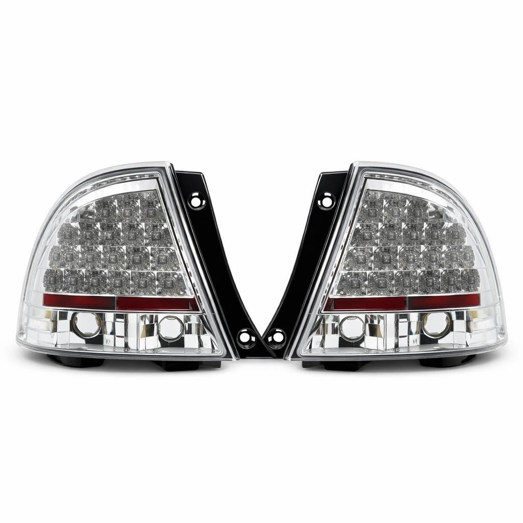 LED~CHROME~Tail Lights Rear Lamp For IS200 IS300 1998 - 2005 Lexus