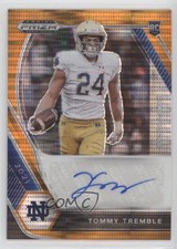 2021 Panini Prizm Draft Picks Orange Pulsar 20/49 Tommy Tremble Auto 4l3