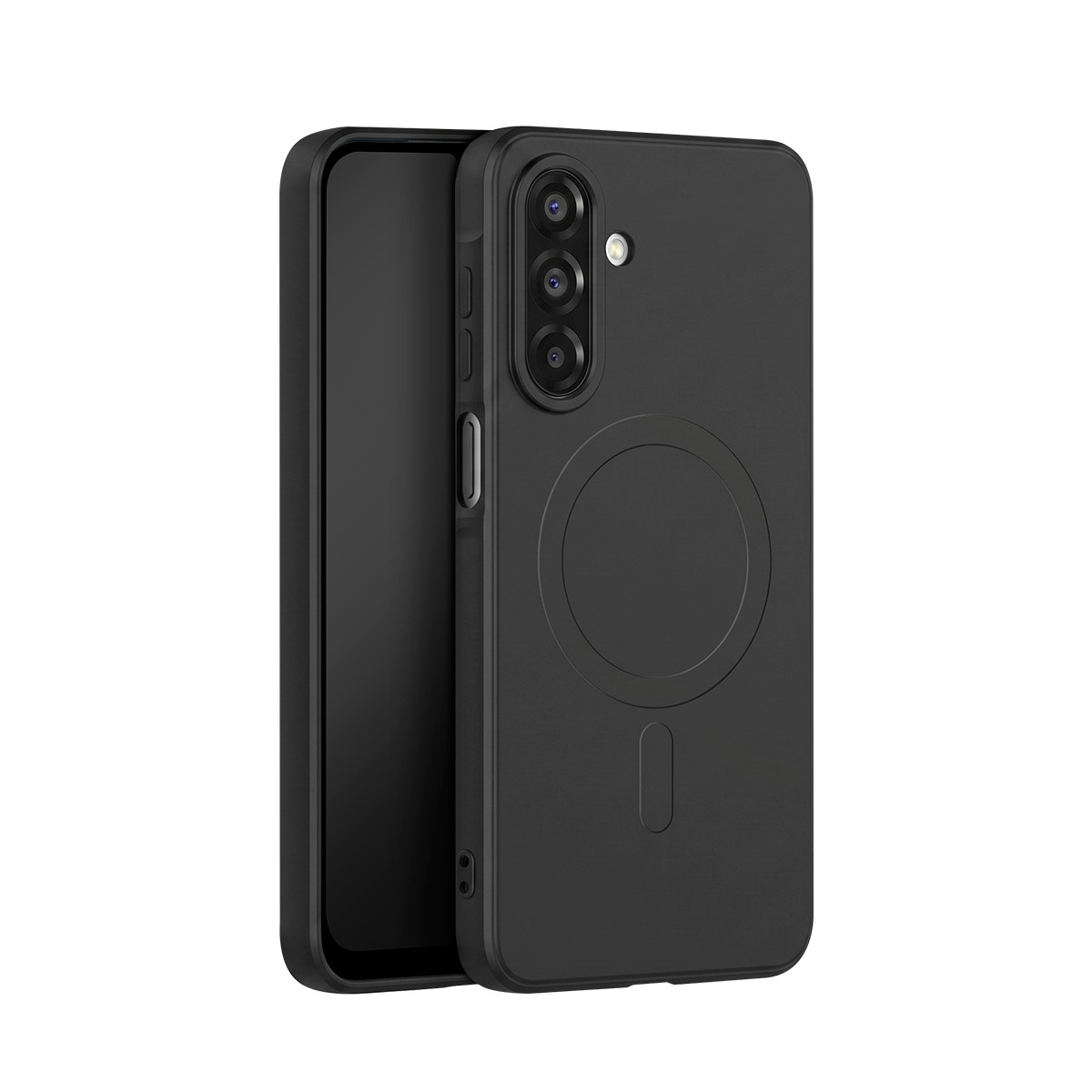 Coque Galaxy A17 antichoc fine en silicone à fixation magnétique idéale pour trajets en voiture