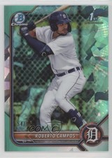 2022 Bowman Sapphire Chrome Prospects Aqua 54/55 Roberto Campos #BCP-14 1gp3