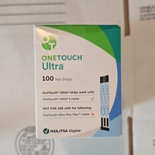 400 OneTouch Ultra Blood Glucose Test Strips 4 100ct Boxes 31-05-2027