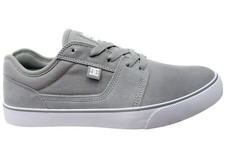 DC Shoes Mens Comfortable Tonik Leather Lace Up Shoes Grey Grey White