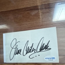 June Carter Cash Signed Index Card AutographCOA Authenticated Original