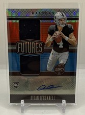2023 Panini Legacy Aidan O'Connell Futures Silver Dual Patch Auto 184/249