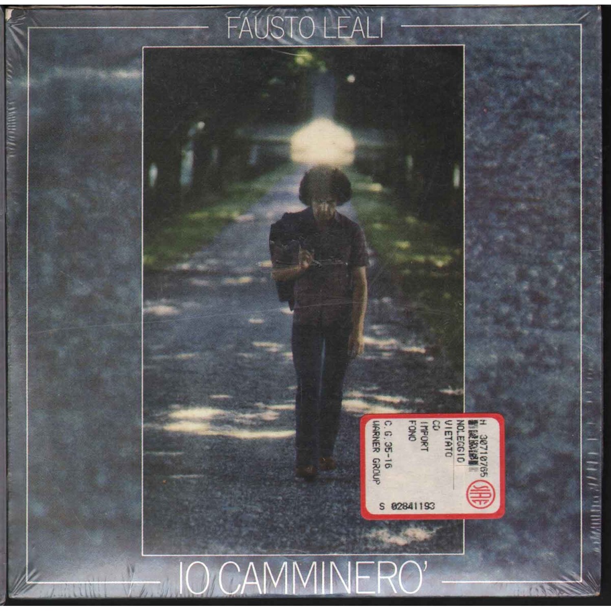 Fausto Leali ‎‎Cd'S Single I Will Walk - To Whom / CGD Sealed 0706301924495