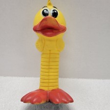 1992 Ethical Products Vintage yellow rubber duck w/ long legs