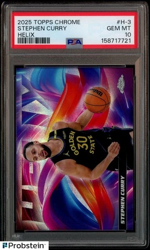 2025 Topps Chrome Stephen Curry Base (PSA 10)